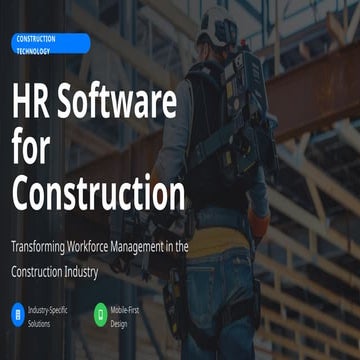 HR Software for Construction: Smarter Workforce & Payroll Management | PPTX