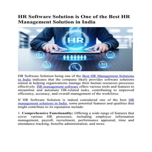 HR Software Solution is One of the Best HR Management Solution in India.pdf