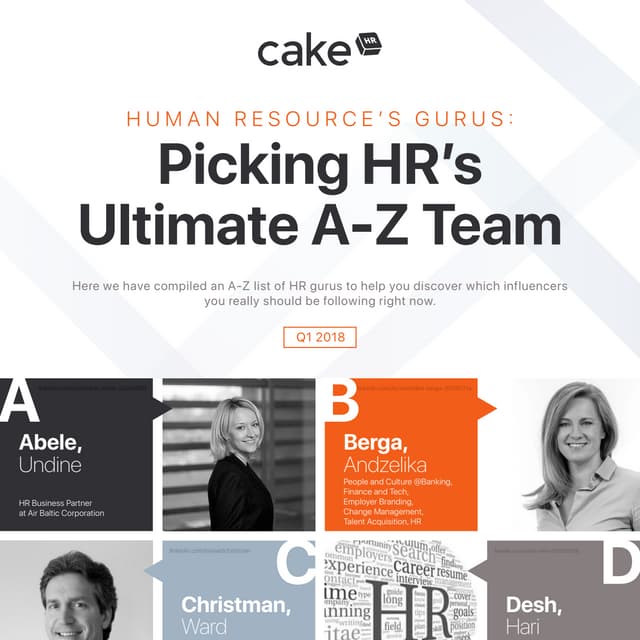 HR Experts for Q12018: See the Gurus Who Made This Quarter’s List!