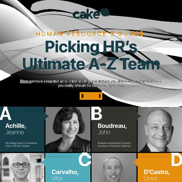 CakeHR’s A-Z HR Gurus for Q2 2018: Current Experts in Human Resources [Infographic]