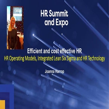 Joanna Harrop, HR Expert Speaker at HR Summit and Expo 2017 "Efficient and co...