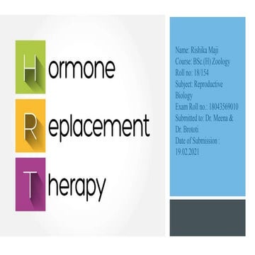 Hormone Replacement Therapy