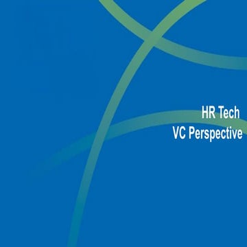 HR Tech - the investor perspective 