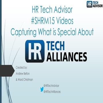 HR Tech Advisor #SHRM15 Videos 