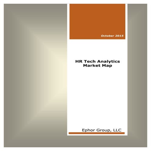 The HRTech Sector Software HR Analytics Market 