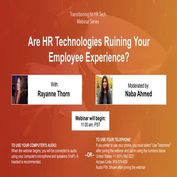 Transitioning to HR Tech: Are HR Technologies Ruining Your Employee Experience? 