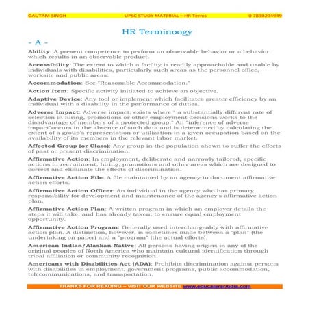 Hr terminology 3