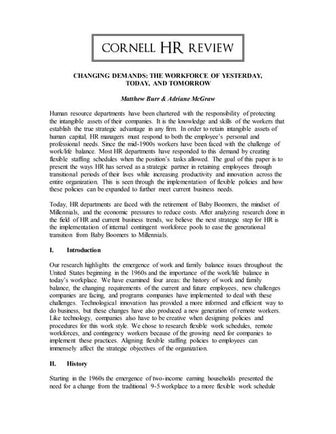 Hr & the changing demands of the workforce