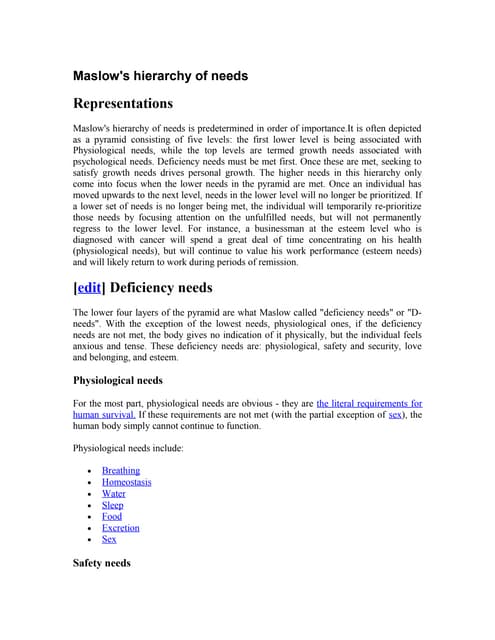 Primary and secondary needs | PPTX