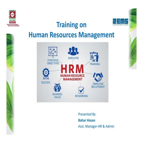 Hr training on core responsibilities of hrm