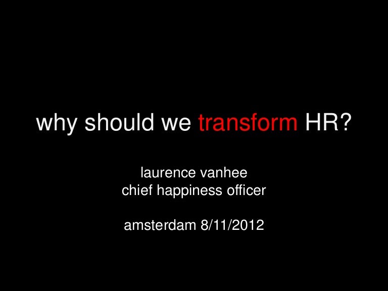 HR transformation