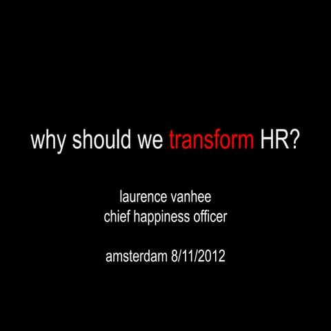 HR transformation