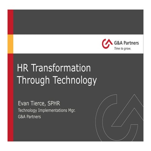 HR Transformation Through Technology 