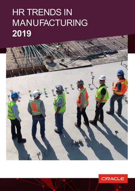 HR Trends Manufacturing 2019