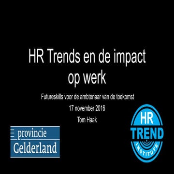HR Trends en de impact op werk