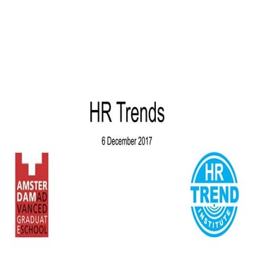HR Trends Update December 2017