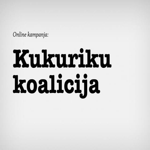 Online Political Campaigning: Croatia "Kukuriku" Case