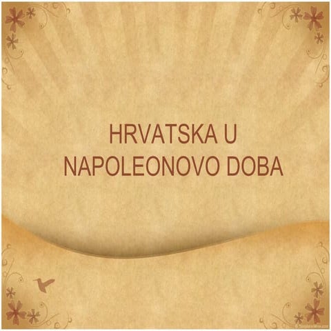 Hrvatska u Napoleonovo doba