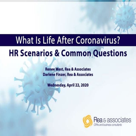 What Is Life After Coronavirus? HR Scenarios & Common Questions