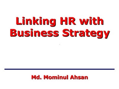 Hr With Business Strategy 1