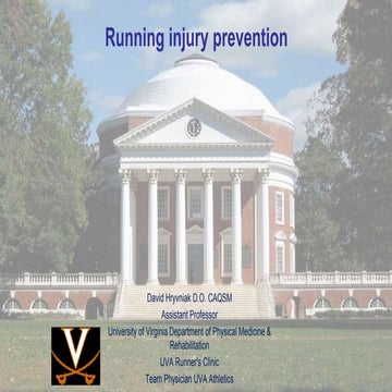 David Hryvniak - Common running injuries and prevention