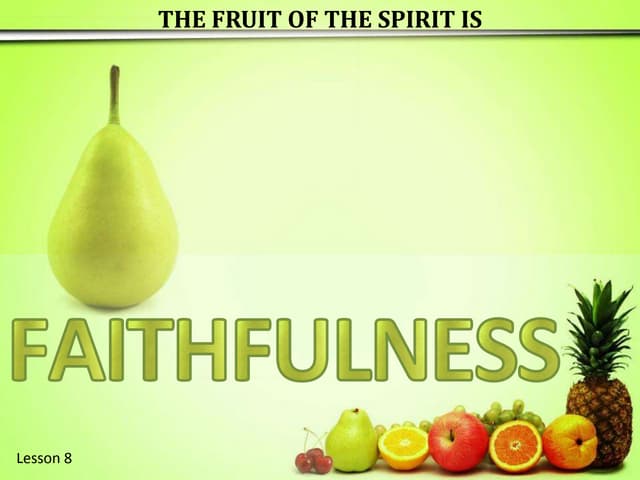 Experiencing God’s Faithfulness | PPTX