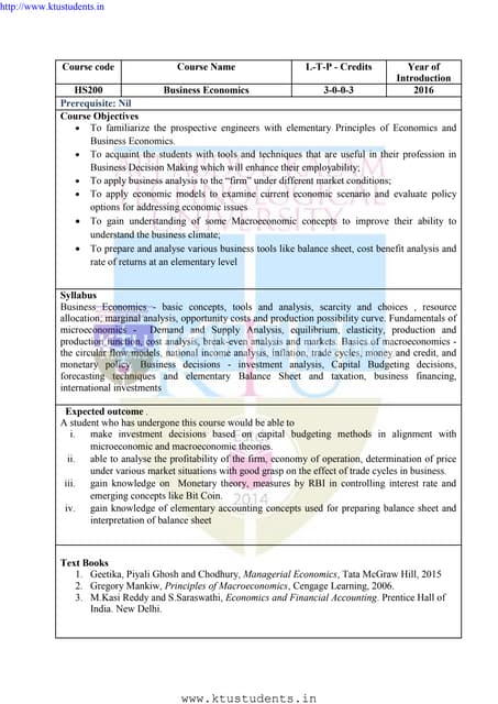 business economics