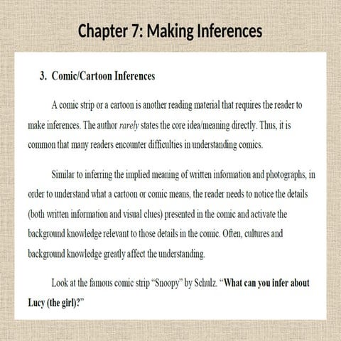 Inferences worksheet-4 | PDF