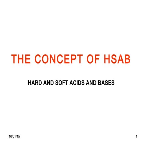 Hsab theory
