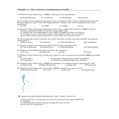 HSB Multiplechoice Questions (CSEC 2016)