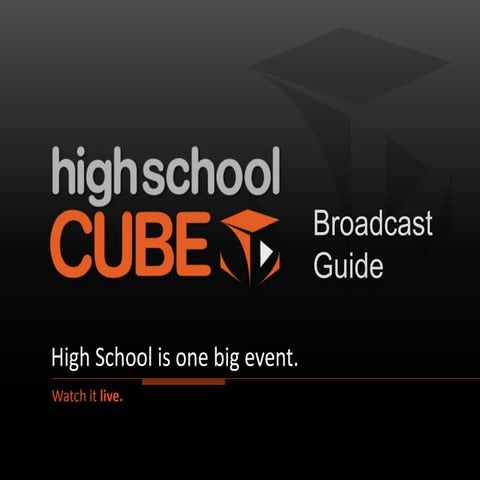 HSC Broadcast Guide - fall 2012