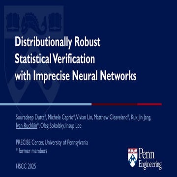 Distributionally Robust Statistical Verification with Imprecise Neural Networks