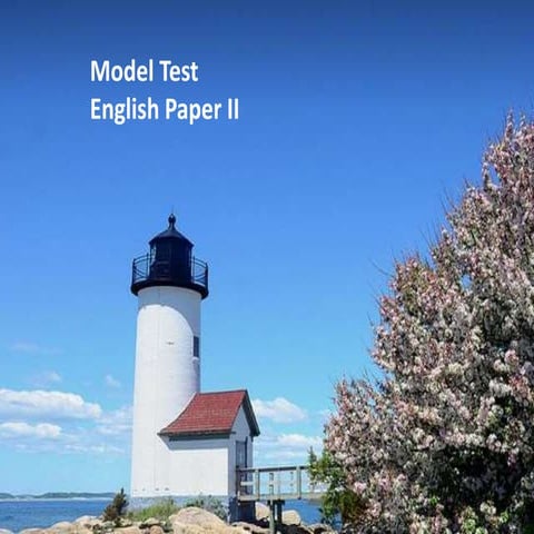 Hsc english paper_ii_model test