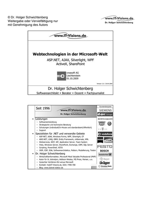 Creasoft c-Day 2009 - Webtechnologien der Zukunft