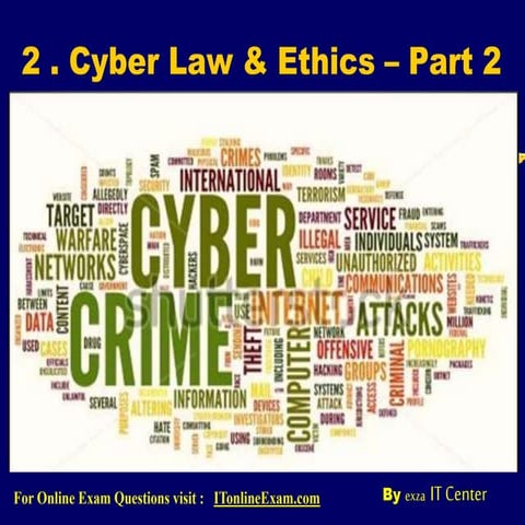 HSC IT - Cyber Law and Ethics part 2
