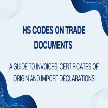 Comprehensive Guide to HS Codes on Trade Documents for Smooth Customs ...
