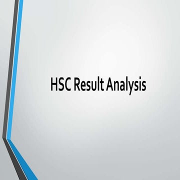 Hsc result analysis