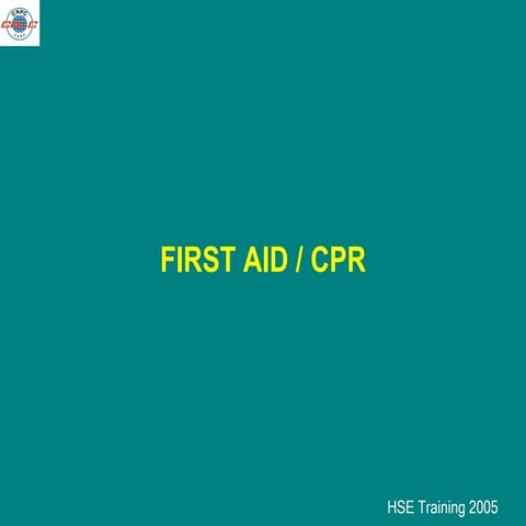 Hse First Aid, Cpr