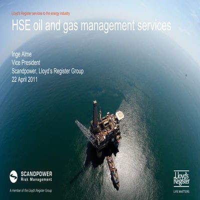 Hse oil and gas management services
