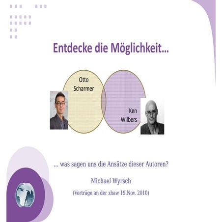 Theorie U (Otto Scharmer) vs. Integral (Ken Wilber)