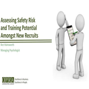 Managing Health and Safety Risk within the Workplace