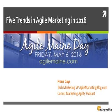 Agile Marketing by Frank Days - Agile Maine Day 2016