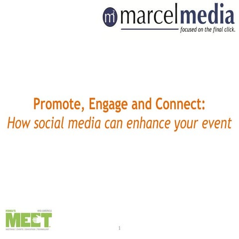 Promote, Engage and Connect: How social media can enhance your event