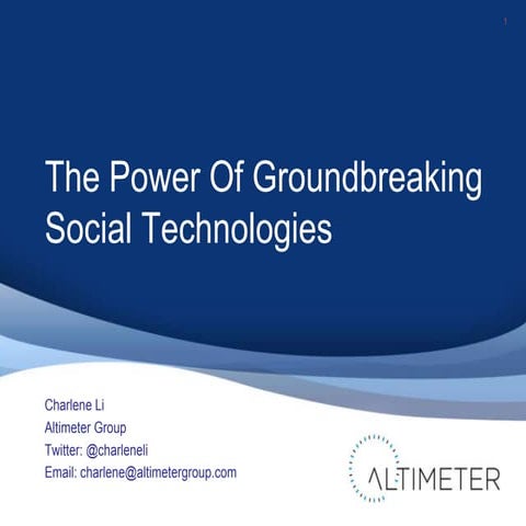 Social Media Strategies - Argentina by Charlene Li