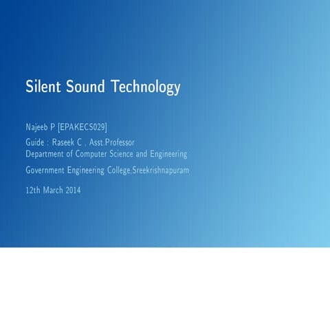 silent sound technology