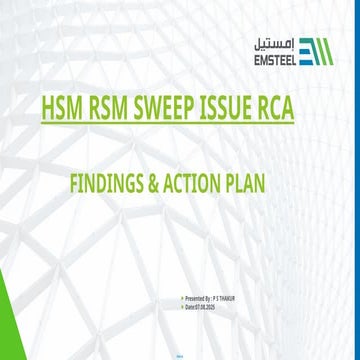 HSM RSM SWEEP ISSUE RCA FINDINGS AND ACTION PLAN AUGUST 2025.pptx
