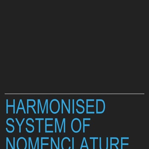 HSN and Central Excise Tariff Act 