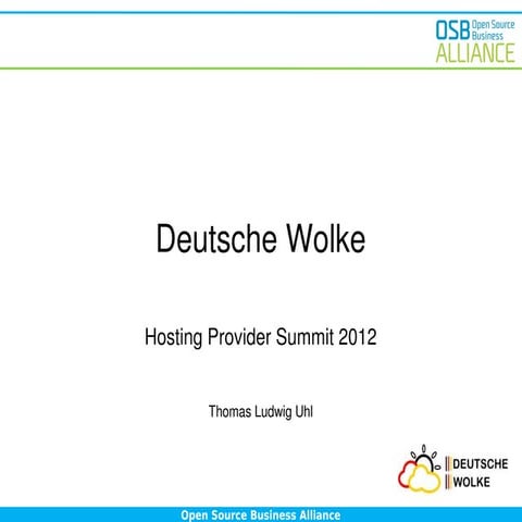 Hosting Provider Summit Mai 2012