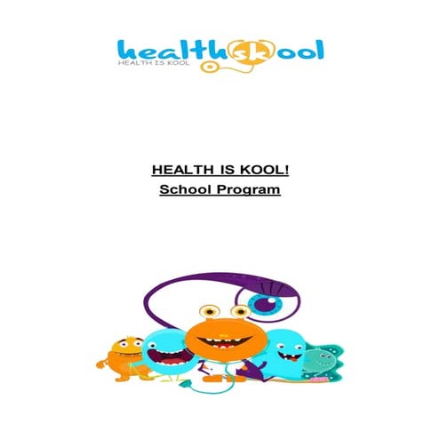 Health is kool! School Program | DOCX