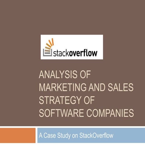 Stack overflow growth model | PPTX